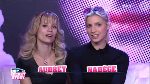 Audrey et Nadège dans la quotidienne de Secret Story 6 le mercredi 4 juillet 2012 sur TF1