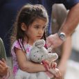 Katie Holmes passe une journée complice avec sa fille et ses amis à New York, le 5 juillet 2012