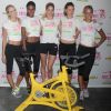 Lindsay Ellingson, Arlenis Sosa, Doutzen Kroes, Behati Prinsloo, Erin Heatherton lors d'un événement sportif à New York le 11 juillet 2012