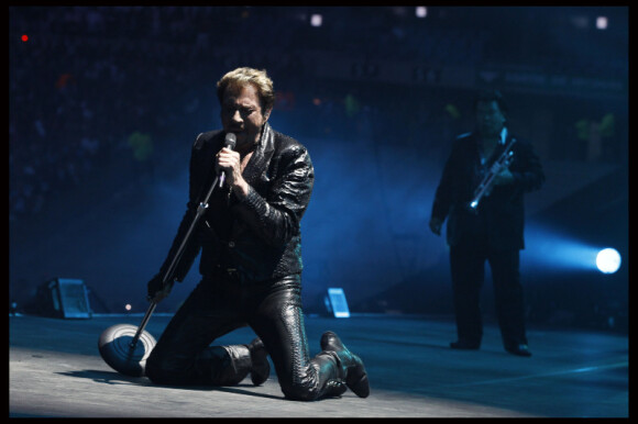 EXCLU : Johnny Hallyday en concert au Stade de France, le 17 juin 2012.