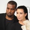 Kim Kardashian et Kanye West le 3 juillet 2012 à Paris
