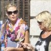 Heidi Klum et sa maman Erma à New York, le 16 juillet 2012 - La mère de la star est très présente depuis l'annonce du divorce