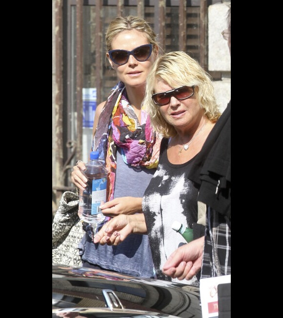 Heidi Klum et sa maman Erma à New York, le 16 juillet 2012