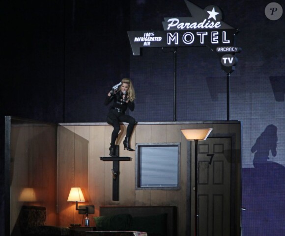 Madonna en concert au Stade de France, le 14 juillet 2012.