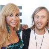 David Guetta et sa femme Cathy inaugurent le F*** Me I'm Famous Lounge Club au coeur de l'aéroport d'Ibiza, le 17 juillet 2012.
