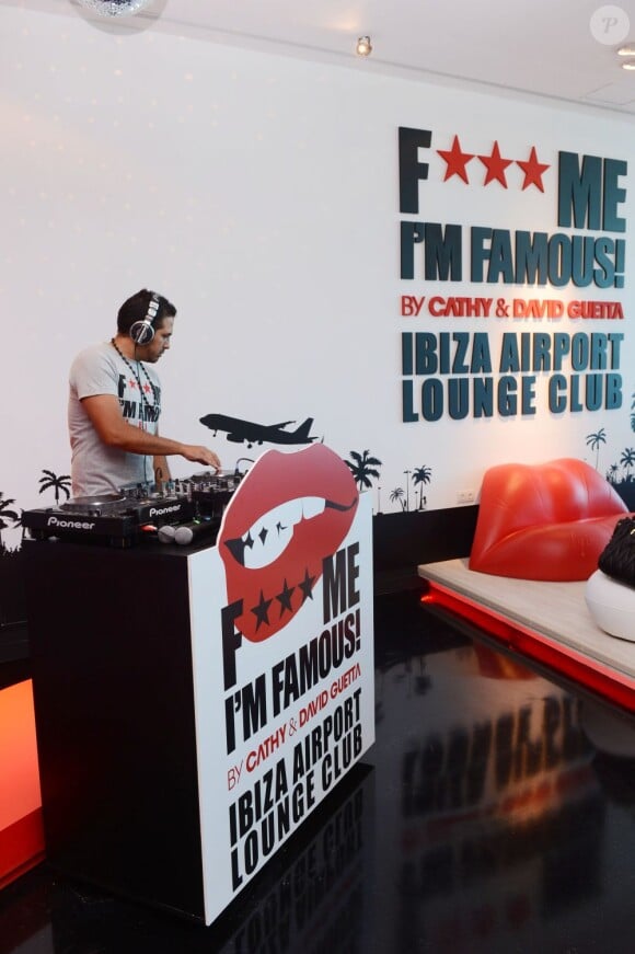 Le F*** Me I'm Famous Lounge Club au coeur de l'aéroport d'Ibiza, le 17 juillet 2012.