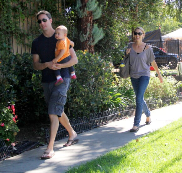 Bree Turner son époux Justin Saliman et leur adorable petite Stella à Los Angeles en octobre 2011