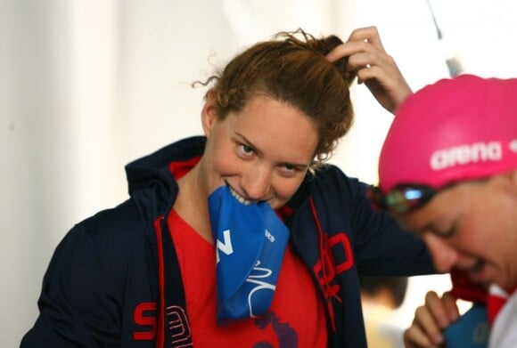 Camille Muffat, grand espoir de médaille olympique, le 7 juin 2012 à Canet-en-Roussillon