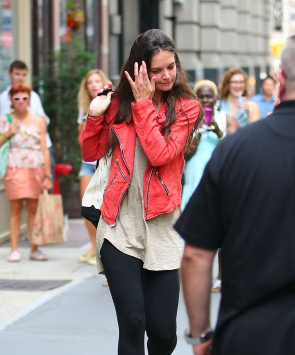 Katie Holmes, sortant d'une séance de sport à Manhattan le 18 juillet 2012