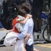 Tom Cruise a offert à sa petite fille Suri un survol de New York en hélicoptère le 18 juillet 2012