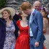 Rachel McAdams, Domhnall Gleeson et Bill Nighy sur le tournage de la comédie romantique About time à Londres. Le 17 juillet 2012.