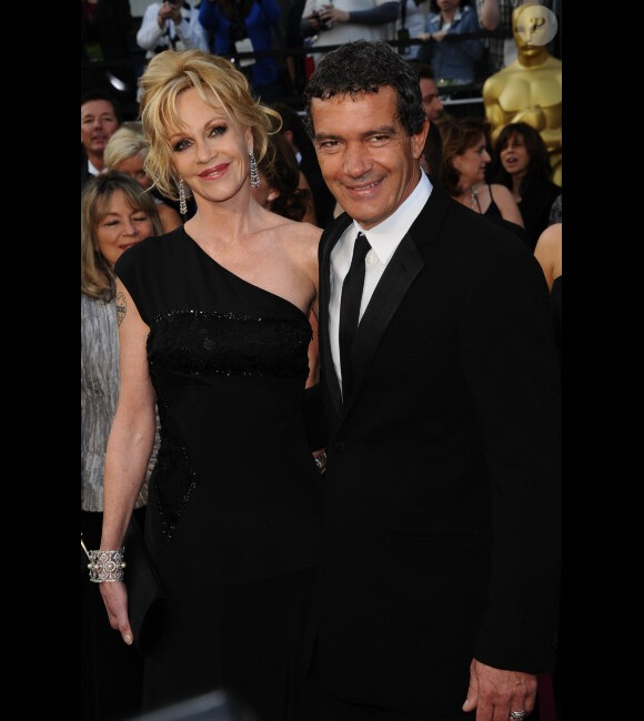 Melanie Griffith et Antonio Banderas à Los Angeles le 26 février 2012 lors des Oscars