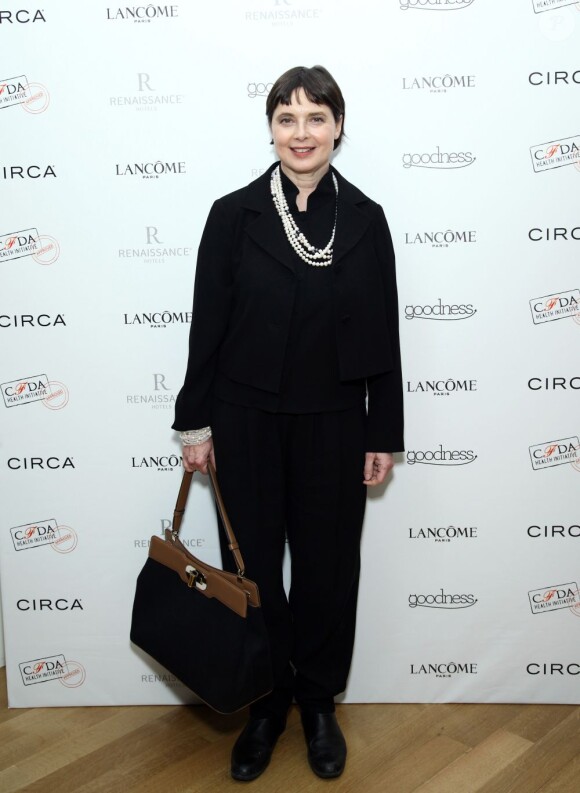 Isabella Rossellini à New York, le 11 février 2012.
