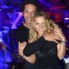 Tomer Sisley et son épouse Julie à la soirée organisée par l'hôtel Byblos à St-Tropez, le samedi 21 juillet 2012.