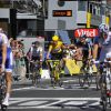 Le sprint final sur les Champs-Elysées pour le Tour de France le 22 juillet 2012