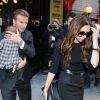 David Beckham, Victoria et Harper à New York, le 12 février 2012.