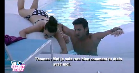Thomas et Capucine dans la quotidienne de Secret Story 6 le vendredi 27 juillet 2012 sur TF1
