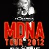 Madonna, annoncée à L'Olympia pour un concert unique le 26 juillet 2012.