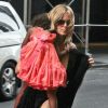Heidi Klum beaucoup moins fashion que sa fille Lou. New York, le 28 juillet 2012.