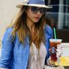Jessica Alba profite d'une sortie en solo à New York le 29 juillet 2012