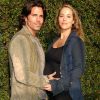 Elizabeth Berkley et son mari Greg Lauren en mai 2012. L'ex-star de Sauvés par le gong était alors enceinte de leur premier enfant, un petit garçon né le 20 juillet 2012 : Sky Cole.