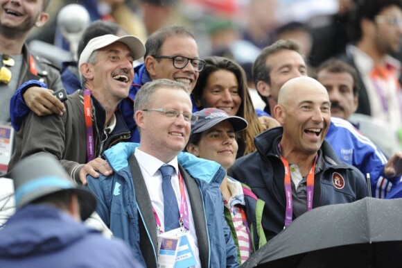 Nicolas Canteloup était placé derrière Kate et William lors de la finale du concours complet par équipes le 31 juillet 2012, aux Jeux olympiques de Londres.