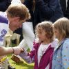 Les princes William et Harry disputaient le 5 août 2012 un match de polo caritatif au profit de trois associations qu'ils soutiennent, lors du Jerudong Trophy, dans les Costwolds.
