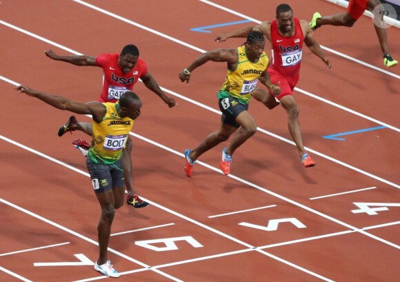 Usain Bolt a conservé le 5 août 2012 aux JO de Londres sa couronne olympique sur 100m, en 9"63.
