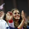 Kate Middleton lors des finales de gymnastique du 5 août 2012 aux Jeux olympiques de Londres, à la Greenwich Arena.