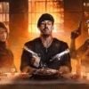 Sylvester Stallone et son équipe de bras musclés dans Expendables 2. L'affiche réinterprète la Cène de Leonard de Vinci, les mitraillettes en plus.