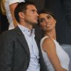Frank Lampard, milieu de Chelsea, et sa fiancée Christine Bleakley dans les tribunes du stade olympique de Londres lors des JO, le 9 août 2012.