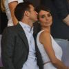 Un peu de tendresse dans ce monde de performances... Frank Lampard et sa fiancée Christine Bleakley dans les tribunes du stade olympique de Londres lors des JO, le 9 août 2012.