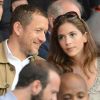 Dany Boon et sa femme Yaël dans les tribunes du Parc des Princes pour la rentrée du Paris Saint-Germain en Ligue 1 le 11 août 2012.