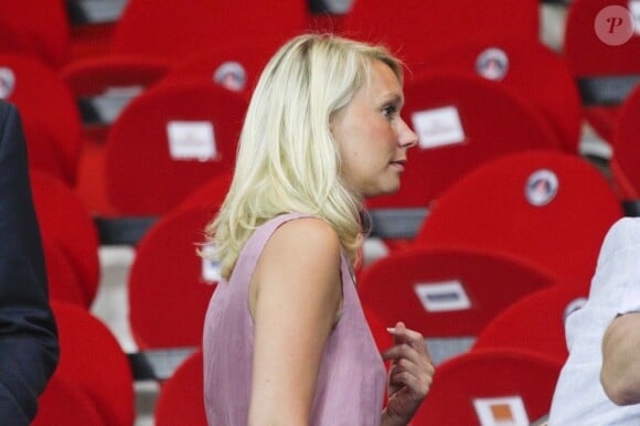 Dans les tribunes du Parc des Princes, l'une des soeurs de Zlatan Ibrahimovic l'encourageait avec ferveur pour ses débuts avec le PSG, le 11 août 2012 face à Lorient.