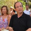 François Hollande et Valérie Trierweiler se promènent à Brégançon le dimanche 12 août, jour du 58e anniversaire du président.