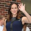 Jennifer Garner arrive sur le plateau du Late Show à New York, le 14 août 2012