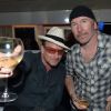 Bono et The Edge, au VIP Room de St-Tropez, le vendredi 17 août 2012.