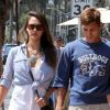 Jessica Alba se rend à un déjeuner à Beverly Hills accompagnée d'un ami. Le 17 août 2012