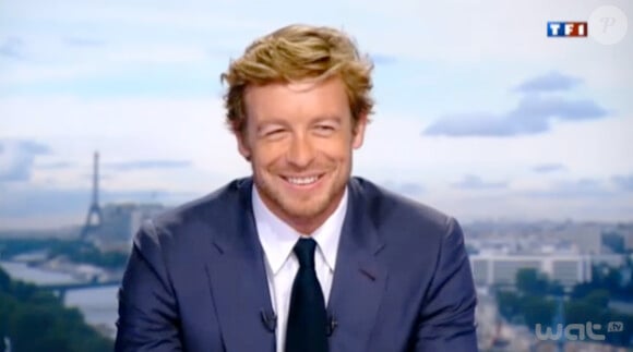 Simon Baker dans le journal de 20h de TF1 le 9 mai 2012