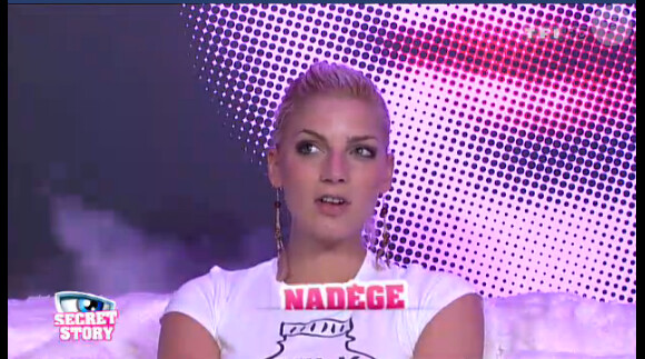 Nadège dans la quotidienne de Secret Story 6 le lundi 20 août 2012 sur TF1
