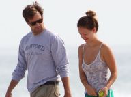 Olivia Wilde, au naturel, et Jason Sudeikis : Amoureux complices sur la plage