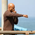  LL Cool J sur le tournage de la série  NCIS : Los Angeles  à Venice Beach le 10 juillet 2012 