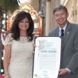 Valerie Bertinelli reçoit son étoile sur le Walk of Fame à Los Angeles, le 22 août 2012.