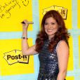 Debra Messing dans une école élémentaire pour promouvoir la marque Post-it, à New York, le 22 août 2012.