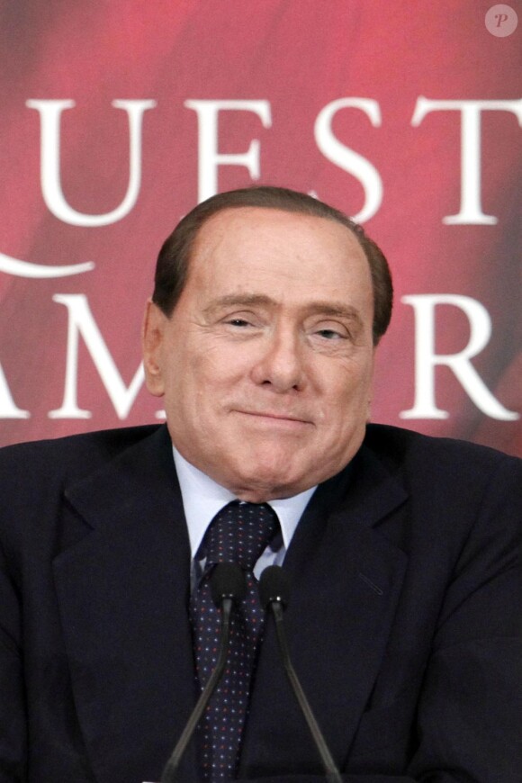 Silvio Berlusconi à Rome, le 15 décembre 2011.
