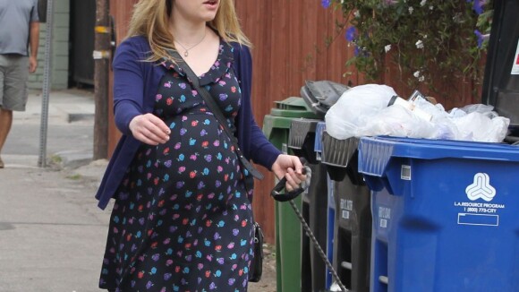 Anna Paquin, enceinte de jumeaux : Un petit look au poil pour promener son chien