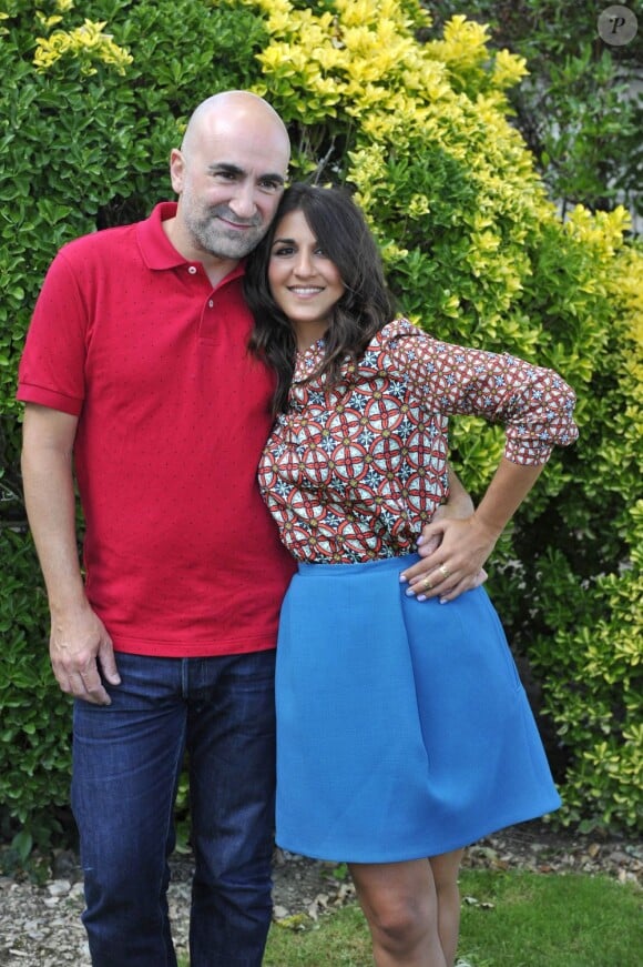 Hervé Mimran et Géraldine Nakache lors du photocall de Nous York au Festival d'Angoulême, le 25 août 2012.