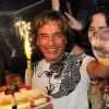 Jean-Michel Jarre fête ses 64 ans au VIP Room de Saint-Tropez, le samedi 25 août 2012.