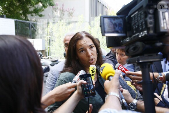 La conseillère presse de la ministre, Muriel Barthélémy à Bordeaux, le 31 août 2012.