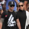 Jennifer Lopez et Casper Smart, en amoureux quelques heures avant le concert. Miami, le 31 août 2012.